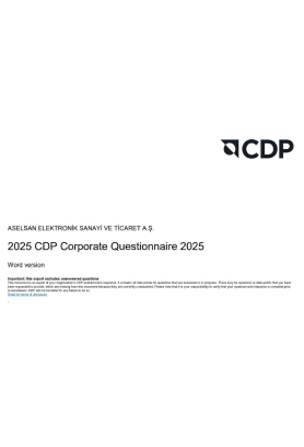 ASELSAN CDP Report 2024 - ASELSAN